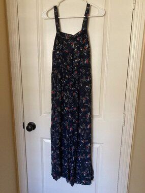 *EUC* Blue Flowered Jumpsuit